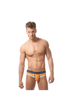 Gregg Homme Orange Sense Ribbed Modal Brief thumbnail 3