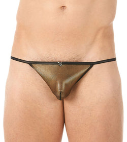 Gregg Homme Gold Mercury Metallic Mesh Pouch thumbnail 2