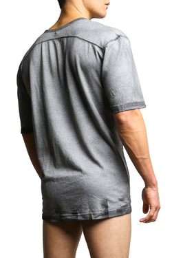 C-IN2 Charcoal Heather Filthy V-Neck Tee thumbnail 3