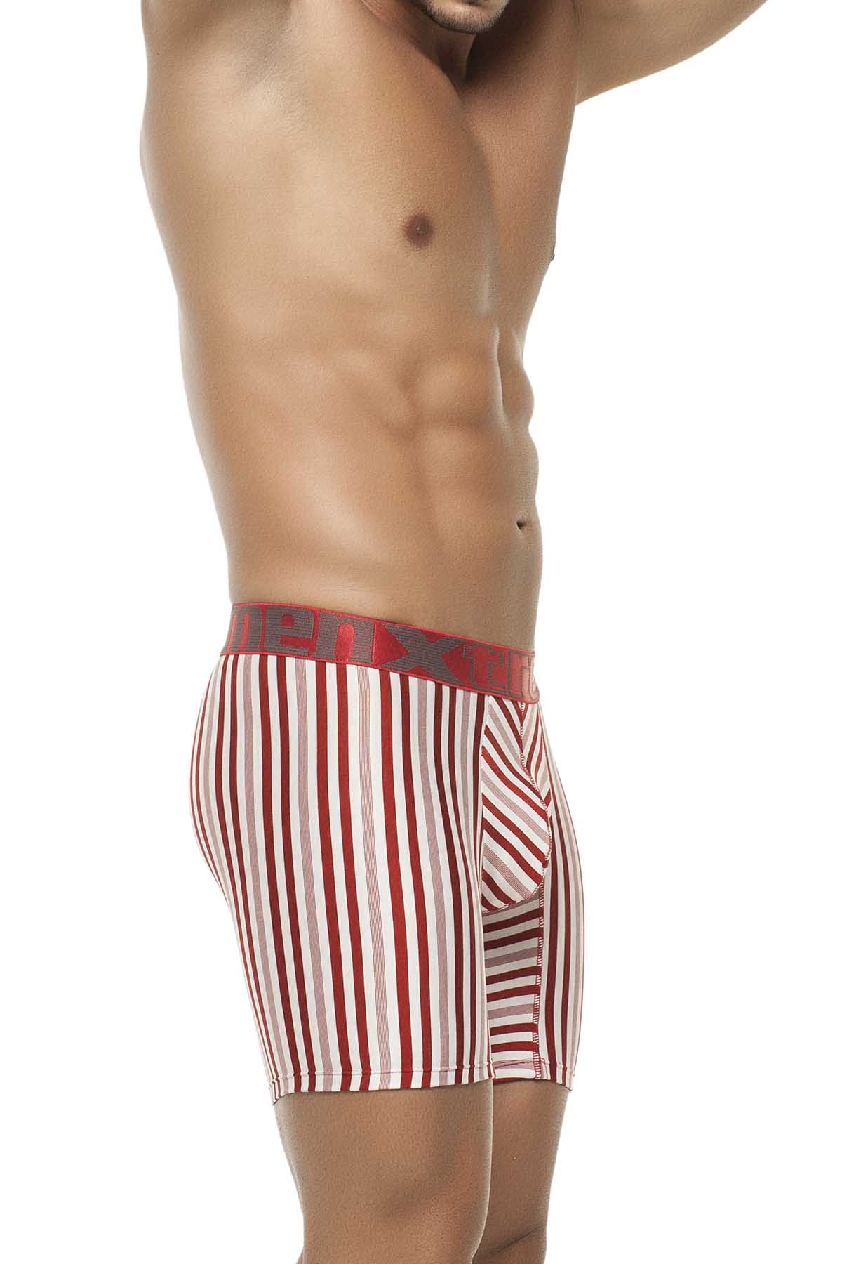 Xtremen Red Classic Stripes Microfiber Boxer Brief
