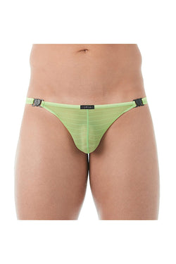 Gregg Homme Lime Mesh Suspender C-Ring Thong thumbnail 1