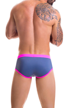 Jor Gray/Pink Sport Swim Brief thumbnail 2