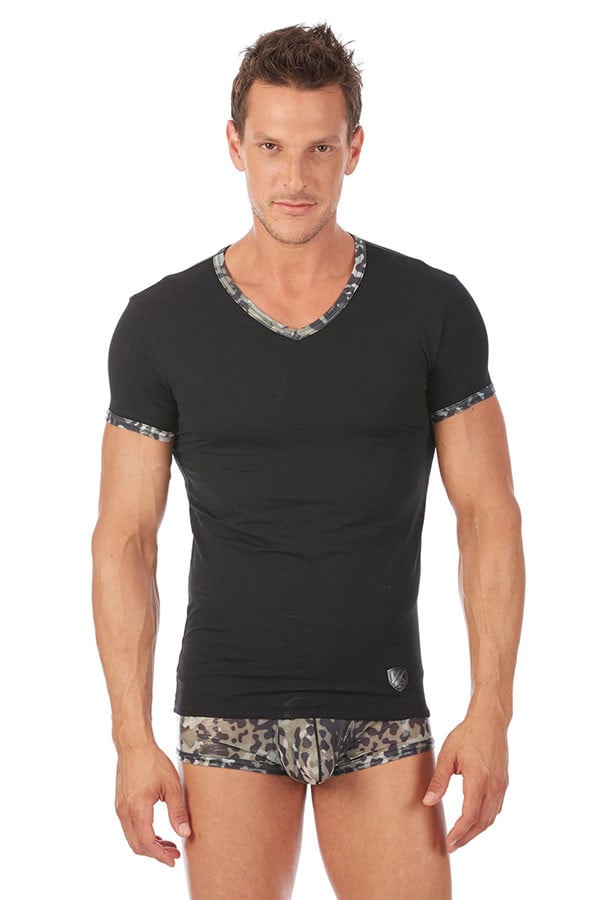 Gregg Homme Black Awol V-Neck Shirt