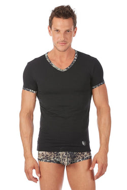 Gregg Homme Black Awol V-Neck Shirt thumbnail 1