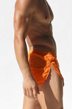 Rufskin Orange Pluton Nylon Split Side Running Shorts thumbnail 3