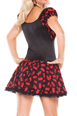 Coquette Black & Red Dog Walker Costume thumbnail 3