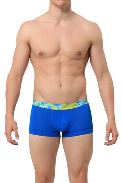 2(X)IST Ski Diver Blue Squares No-Show Trunk thumbnail 1