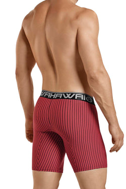 Hawai Black & Coral Stripe Boxer thumbnail 2
