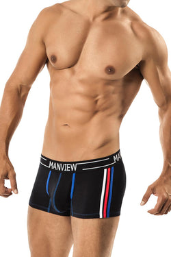 Manview Black Stretch Cotton Champ Boxer thumbnail 2