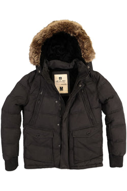Jetlag Black Hooded Parka thumbnail 1