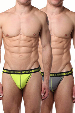 2(X)IST Lead & Lime Performance Jock 2-Pack thumbnail 1