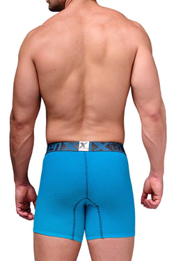 Xtremen Turquoise Microfiber Mesh Boxer Brief thumbnail 3