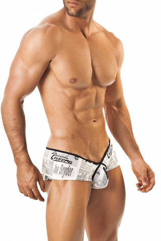 Joe Snyder Newsprint Contrast Cheek Boxer