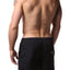 Datch Solid Black Gladiator Swim Short
