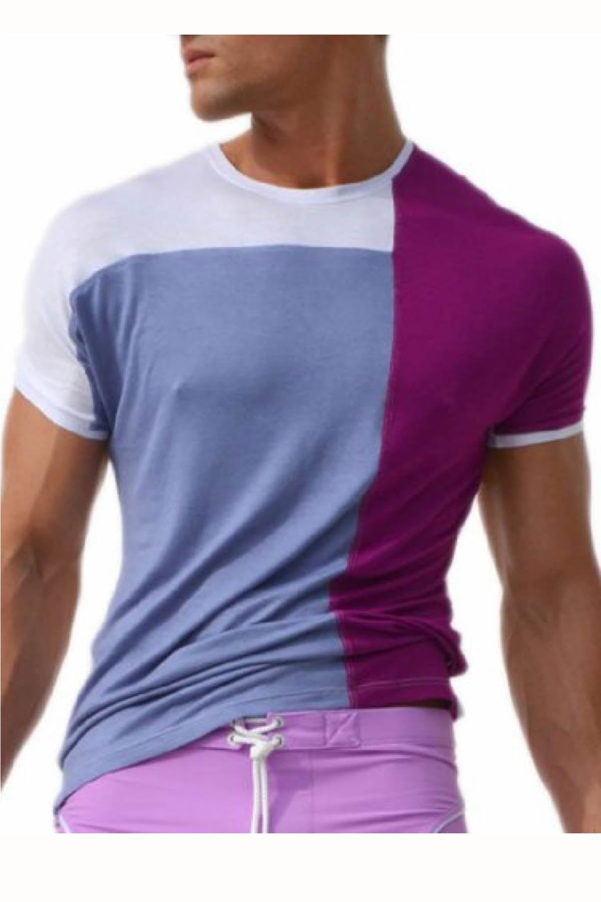 Rufskin Magenta & Slate Julian Tee