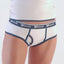Ginch Gonch Low-Rise Navy and White Brief