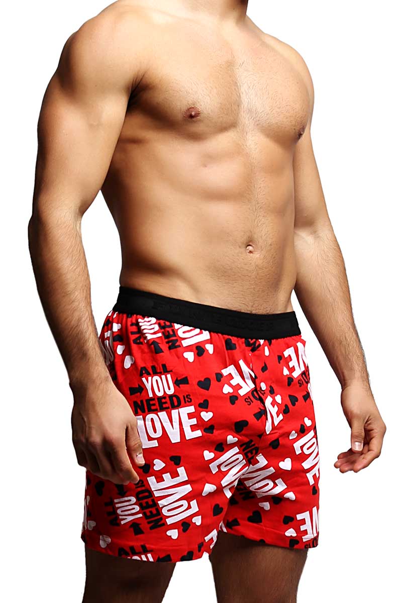 Fun Boxers Red All You Need Is Love Boxer Short