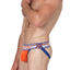 Timoteo Orange & Blue Jet Stream U-Bulge Jockstrap