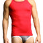 C-IN2  Blaze Red Pop Color Square Neck Tank
