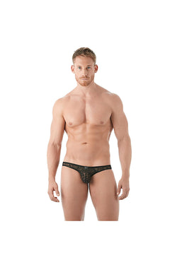 Gregg Homme Floral Burnout Rococo Mesh Brief thumbnail 4
