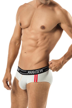 Manview Grey Stretch Cotton Edger Brief thumbnail 2
