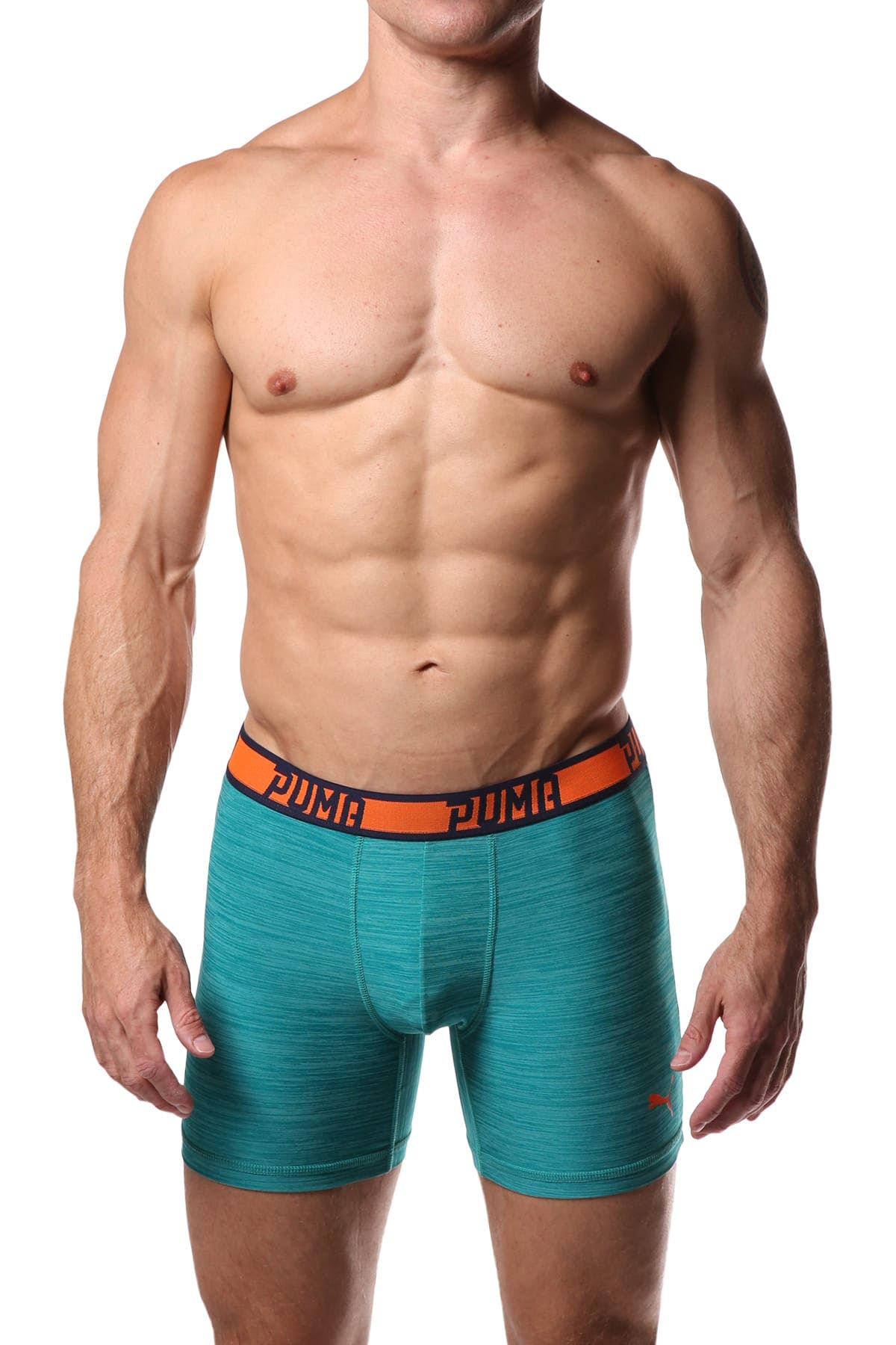PUMA Teal Stripe Boxer Brief