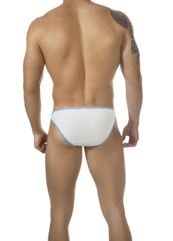 PPÜ White/Light-Blue Heart-Pattern Bikini Brief thumbnail 2