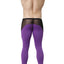 CheapUndies Purple Mesh Panel Performance Tights