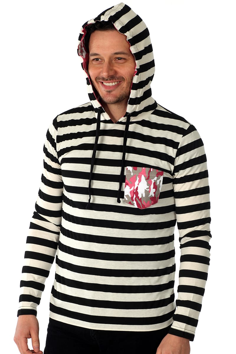 00 Nothing Blue & White Americano Hoodie