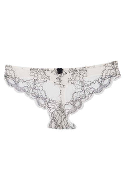 Catherine Malandrino White Corded Lace Thong thumbnail 1