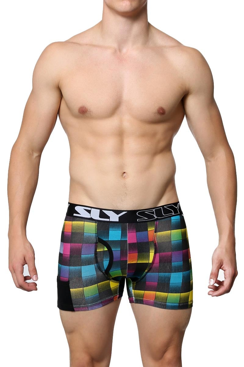 Sly Hyper Plaid Boxer Brief