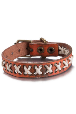 Orange Corded X Bracelet thumbnail 1