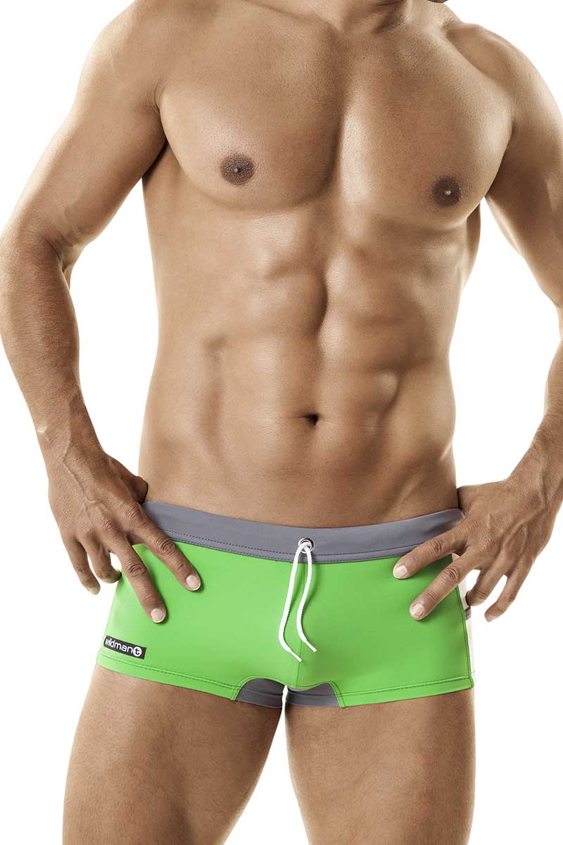 WildmanT Green Titan Swim Square Cut Trunk