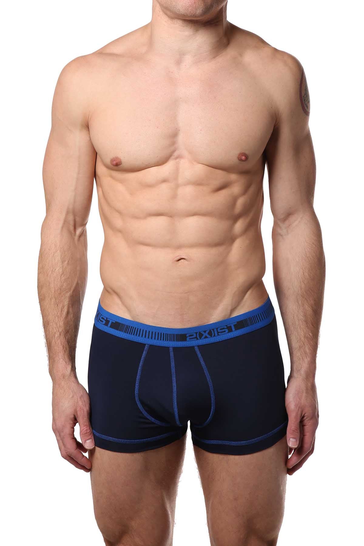 2(X)IST Flame & Navy Performance Cotton Trunk 2-Pack
