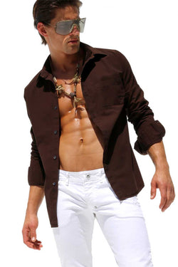 Rufskin Coffee Revolver Button Up thumbnail 2