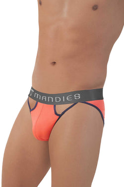 Mandies Neon-Orange/Navy Casino Brief thumbnail 2