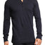 2(X)IST Black Essential Long Sleeve Henley