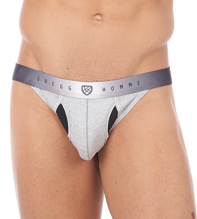 Gregg Homme Light Grey Heat Mesh Thong
