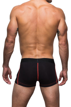 Marco Marco Black & Neon Orange Stitched Boxer Brief thumbnail 2