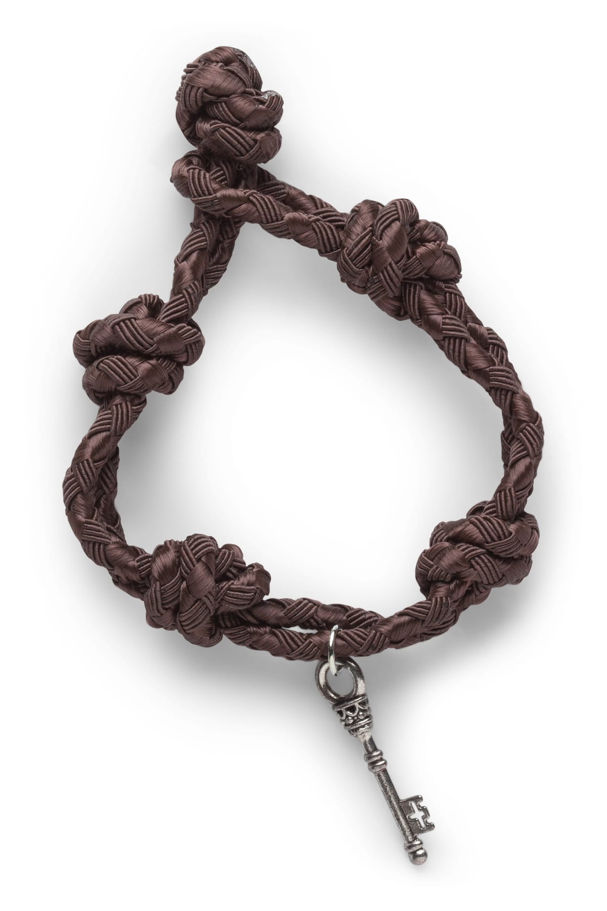 Rave Key Brown knotted Bracelet