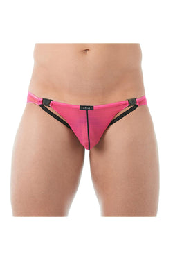 Gregg Homme Pink Mesh Suspender C-Ring Brief thumbnail 1