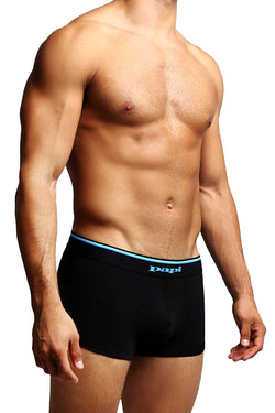 2-Pack Papi Black & Light Blue Solid Stretch Brazilian Trunks thumbnail 4