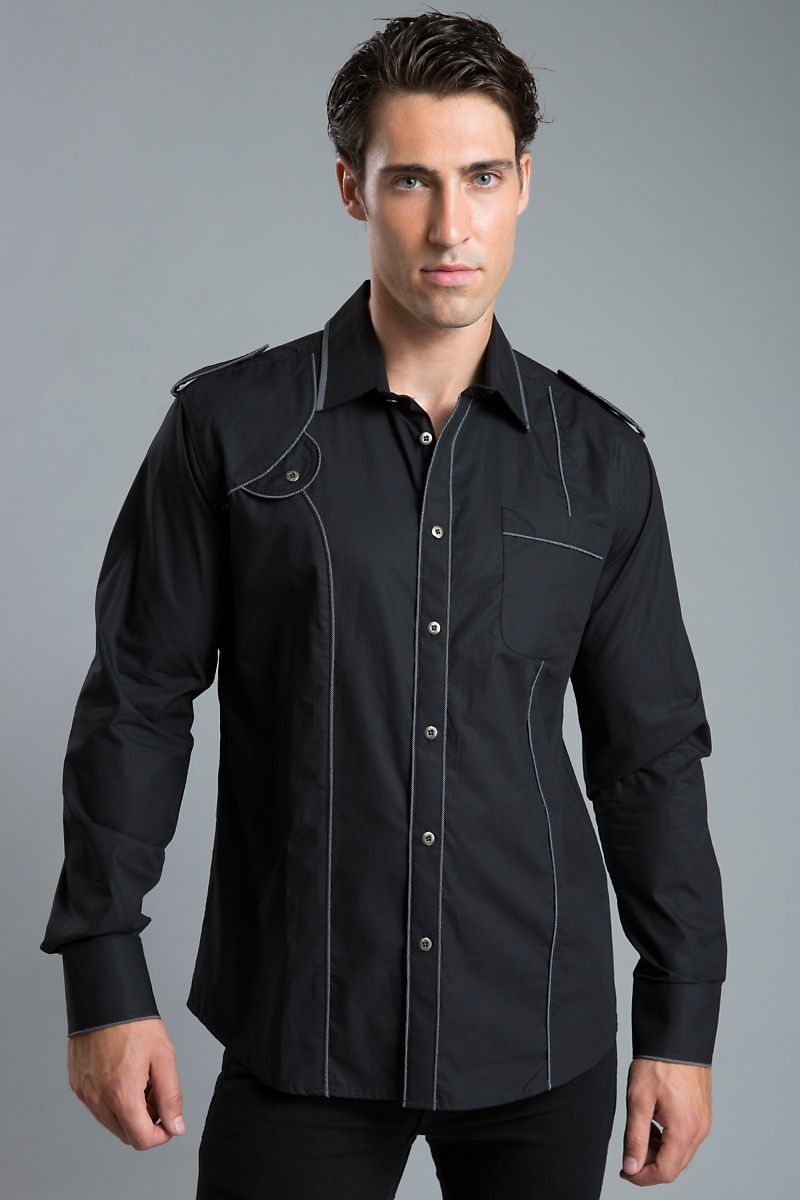 Young Republic Black Spencer Button-Up