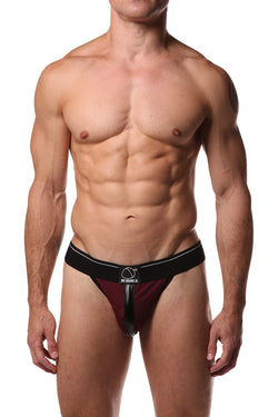 Dirt Squirrel OxBlood Striped Jockstrap thumbnail 1