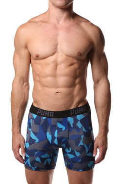 PUMA Light Blue Geometric Boxer Brief thumbnail 1