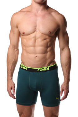 PUMA Solid Green Boxer Brief thumbnail 1