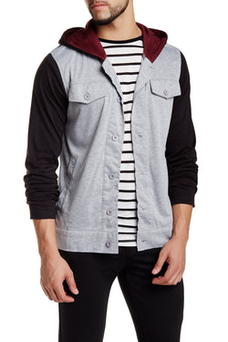 Zutoq Grey & Black Zudlow Hoodie Jacket thumbnail 1