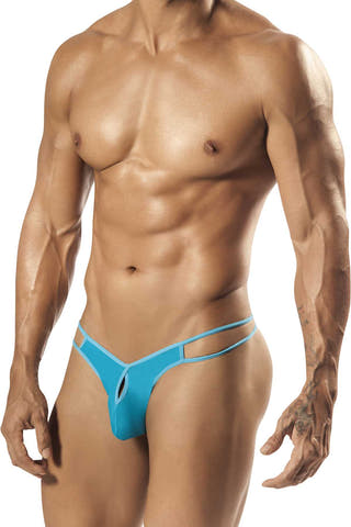 PPÜ Turquoise Keyhole Thong