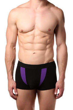 Doreanse Black/Purple Hipster Ribbon Boxer Trunk thumbnail 1