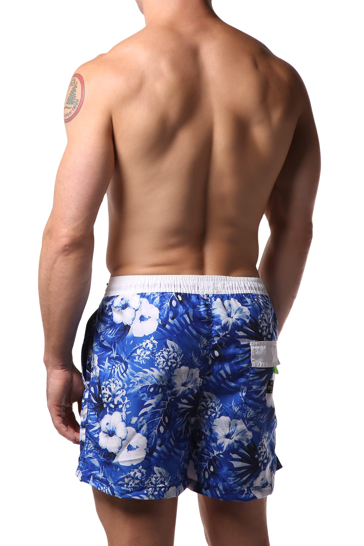Datch Blue Tropical Swim Short